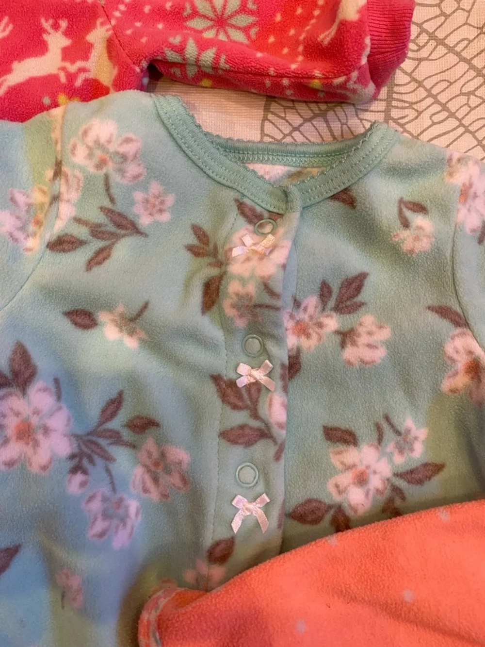 3pc Carter's Cozy Footed One-Piece - Picture 7 of 8
